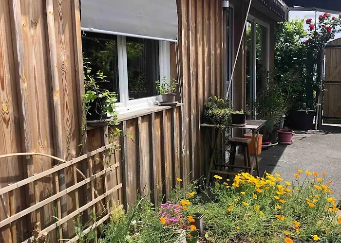 Deux Bois Terrasse Jardin Bassin Et Ocean